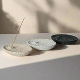 Minimalist Cement Incense Holder, Smudge Stick Burner Plate